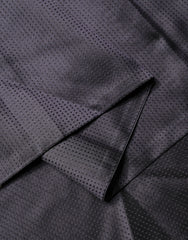 Dolce & Gabbana Black Satin Silk Fringes Neck Foulard Scarf