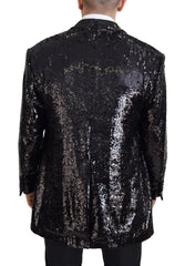Dolce & Gabbana Black Sequined Cow Pattern Nylon Blazer - IT48 | M - Sport Jackets