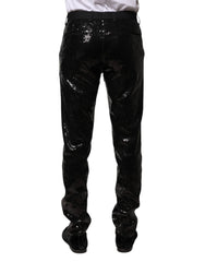 Dolce & Gabbana Black Sequined Embellishment Pants - IT44 | XS - Trousers