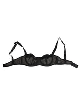 Dolce & Gabbana Black Sheer Mesh Underwire Bra Underwear - IT2 | S - Bras