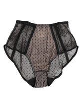 Dolce & Gabbana Black Sheer Polka Dot Lace High Waist Underwear - IT2 | S - Briefs