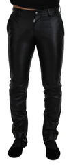 Dolce & Gabbana Black Shiny Stretch Skinny Pants - IT46 | S - Trousers