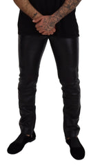 Dolce & Gabbana Black Shiny Stretch Skinny Pants - IT46 | S - Trousers