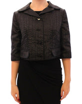 Dolce & Gabbana Black Short Bolero Shrug Jacket Coat - IT40|S - Bolero Jackets