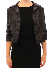 Dolce & Gabbana Black Short Bolero Shrug Jacket Coat - IT40|S - Bolero Jackets