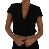 Dolce & Gabbana Black Short Croped Blazer Jacket - Sport Jackets