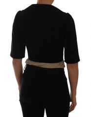 Dolce & Gabbana Black Short Croped Jacket Blazer - IT36 | XS - Sport Jackets