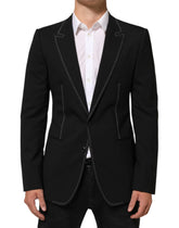 Dolce & Gabbana Black SICILIA 2 Buttons Suit Jacket Blazer - IT48 | M - Sport Jackets