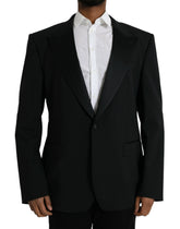 Dolce & Gabbana Black SICILIA Single Breasted Coat Blazer - IT58 | 3XL - Sport Jackets