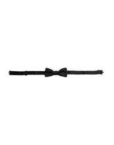 Dolce & Gabbana Black Silk Adjustable Neck Men Bow Tie - Neckties
