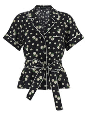 Dolce & Gabbana Black Silk Blouse