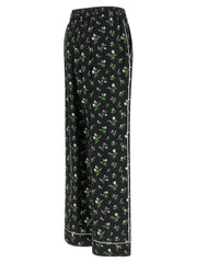 Dolce & Gabbana Black Silk Casual Pants