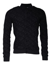 Dolce & Gabbana Black Silk Crew Neck Men Cardigan Sweater - IT48 | M - Cardigans