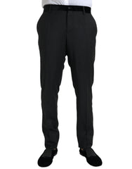 Dolce & Gabbana Black Silk Men Skinny Dress Pants - IT54 | XL - Trousers