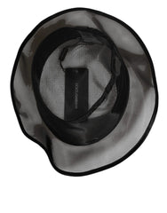 Dolce & Gabbana Black Silk Mesh Bucket Men Fisherman Cap Hat - 57 cm|S - Bucket Hats