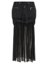 Dolce & Gabbana Black Silk Midi Skirt - IT38