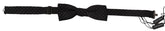 Dolce & Gabbana Black Silk Patterned Necktie Men Accessory Bow Tie - Neckties