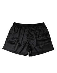 Dolce & Gabbana Black Silk Regular Men Boxer Shorts Underwear - IT7 | XL - Boxer Shorts