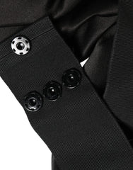 Dolce & Gabbana Black Silk Satin Sash Wide Waist Women Belt - IT40|S