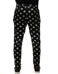 Dolce & Gabbana Black Silk Skinny Leg Dress Men Trouser Pants - IT48 | M