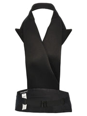 Dolce & Gabbana Black Silk Sleeveless Jacket - IT40