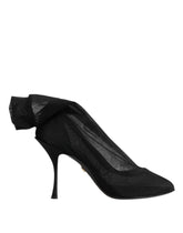 Dolce & Gabbana Black Silk Stretch Mesh Sock Boots Shoes - Boots