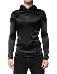 Dolce & Gabbana Black Silk Turtleneck Men Pullover Sweater - IT50 | L - Sweaters