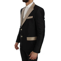 Dolce & Gabbana Black Silk Two-Piece Suit - IT44 | S