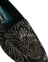 Dolce & Gabbana zwarte loafers met zilveren versiering - schoenen - EU43/US10