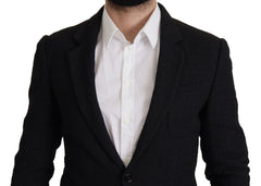 Dolce & Gabbana Black Single Breasted Coat Men Blazer - IT50 | L - Sport Jackets