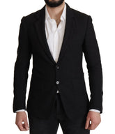 Dolce & Gabbana Black Single Breasted Coat Men Blazer - IT50 | L - Sport Jackets