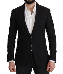 Dolce & Gabbana Black Single Breasted Coat Men Blazer - IT50 | L - Sport Jackets