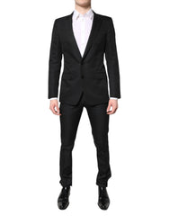 Dolce & Gabbana Black Single Breasted Formal 2 Piece Suit - IT46 | S - Pant Suits