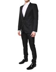 Dolce & Gabbana Black Single Breasted Formal 2 Piece Suit - IT46 | S - Pant Suits