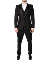 Dolce & Gabbana Black Single Breasted Formal 3 Piece Suit - IT52 | XL - Suits