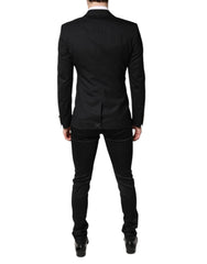 Dolce & Gabbana Black Single Breasted Formal Blazer with Vest - IT46 | S - Sport Jackets