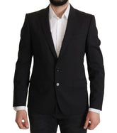 Dolce & Gabbana Black Single Breasted Jacket MARTINI Blazer - IT50 | L - Sport Jackets