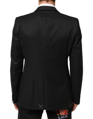 Dolce & Gabbana Black Single Breasted Men Coat MARTINI Blazer - IT50 | L - Sport Jackets
