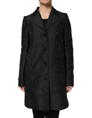 Dolce & Gabbana Black Single Breasted Trench Coat Jacket - Trench Coats