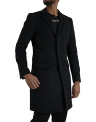 Dolce & Gabbana Black Single Breasted Trench Coat Jacket - IT46 | S - Trench Coats