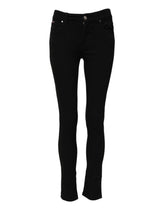 Dolce & Gabbana Black Skinny Cotton Mid Waisted Denim Jeans - IT38 | XS - Jeans