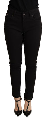 Dolce & Gabbana Black Skinny Denim Cotton Stretch Trouser - IT38|XS - Jeans