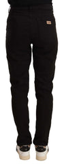 Dolce & Gabbana Black Skinny Slim Denim Cotton Stretch Jeans - IT44|L - Jeans