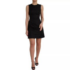 Dolce & Gabbana Black Sleeveless Bodycon A-line Mini Dress - IT40|S - Dresses