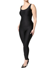 Dolce & Gabbana Black Sleeveless Bodycon Women Jumpsuit Dress - IT40|S