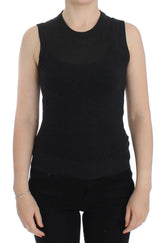 Dolce & Gabbana Black Sleeveless Crewneck Vest Pullover - Sweaters