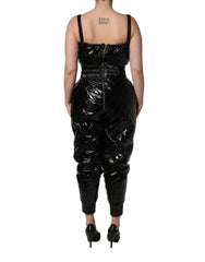 Dolce & Gabbana Black Sleeveless Romper Jumpsuit Dress - IT46|XL