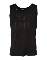 Dolce & Gabbana Black Sleeveless Round Neck Tank T-shirt - IT44 | XS - Tank Tops