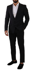 Dolce & Gabbana Black Slim Fit Vest 2 Button MARTINI Blazer - IT48 | M - Sport Jackets
