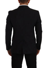 Dolce & Gabbana Black Slim Fit Vest 2 Button MARTINI Blazer - IT48 | M - Sport Jackets